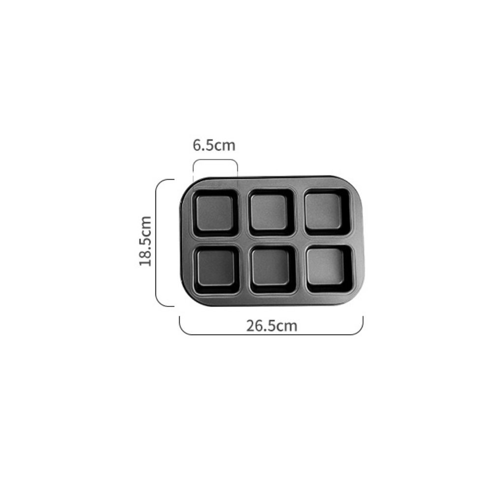 Carbon Steel Brownie Cake Pan Non-stick Bread Mold Muffin Cake Baking Tray  Hamburger