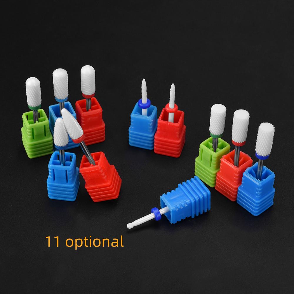 New Ceramic Nail Drill Bit Electric Nail Files Milling Cutter for Manicure Pedicure Nail Accessoires Tool Remove Nail Po