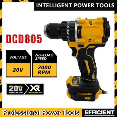 Fit DEWALT DCD805 Brushless Impact Drill Cordless Electric Driver Multi-Function Hand Drill Variable Speed Powerful ElectricTool