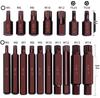 60-Piece Twelve-Point Star and Hex Key Bit Set for Auto Repair & Maintenance
