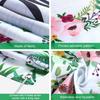 Sumind Welcome Home Banner Large Welcome Home Sign Decorations with Rope Hanging Seasonal Spring Flower Garland Grass Backdrop for Housewarming Party