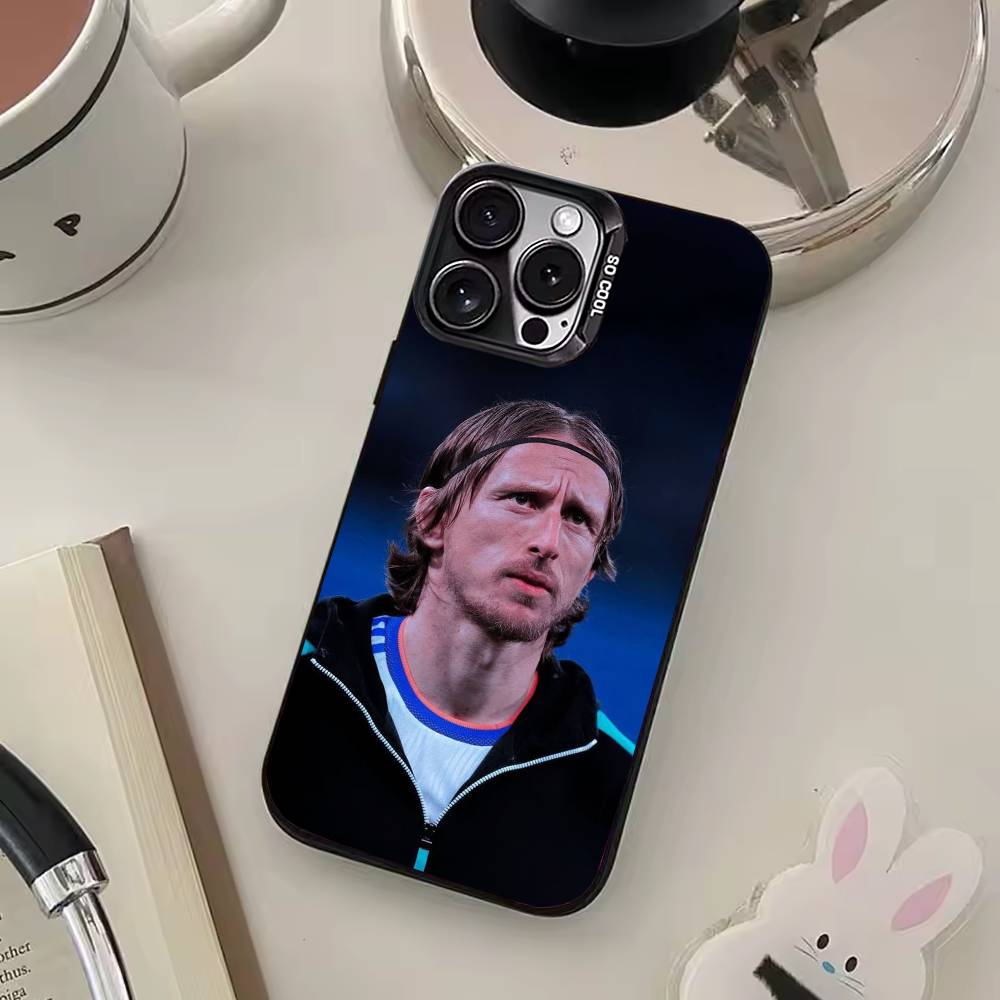 L-Luka M-Modric Phone Case For iPhone 17,16,15,14,13,12,11 Plus,Pro Max,Colored Silver Phone Case