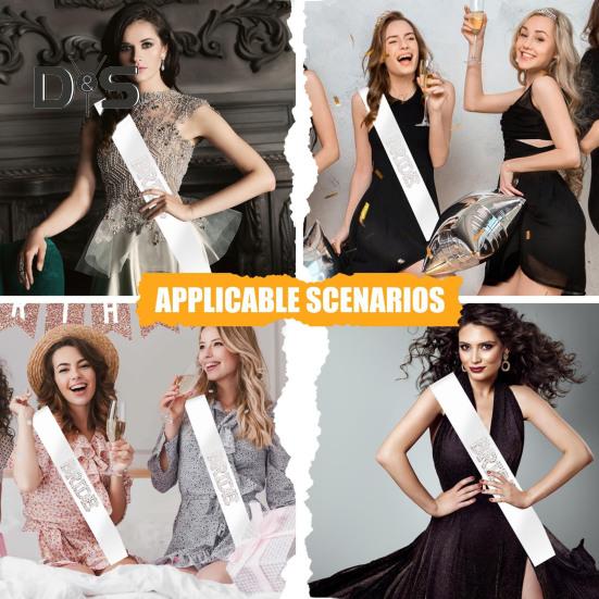 Bretele Mireasă cu Perle Faux Strassuri Lavabile la Mașină Nunti Petreceri Decor Accesoriu Clasic pentru Viitoarea Mireasă