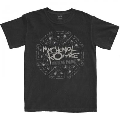 My Chemical Romance Unisex-Erwachsene Circle March Baumwoll-T-Shirt