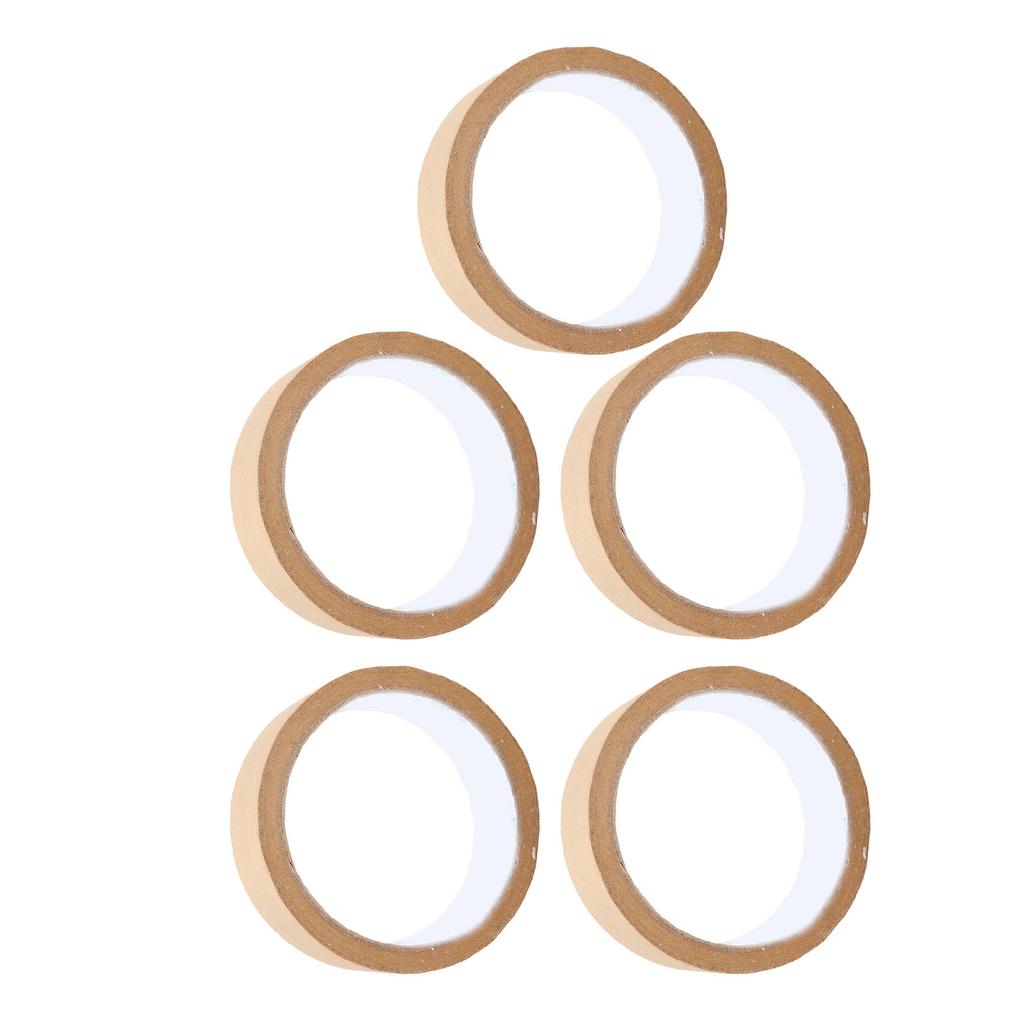 5 Pcs Masking Tape 35mmx20m Easy Tearing Water Proof Writable Painters Tape for Wall Auto House Painting