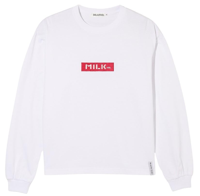 

Milkfed Casual BAR LOGO BASIC TEE WHITE L/S Women s белый