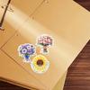 Stickers 18Pcs Watercolor Hand-held Bouquet Decoration  for Stationery Scrapbooking Diy Diary Album  Labe  Journal  Stationery