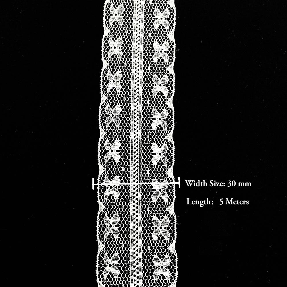 5 Meter Weiß Schwarz Spitzenband Sortierte Muster Borten für Geschenkverpackung Weihnachten Hochzeitsdekorationen DIY Basteln Nähzubehör