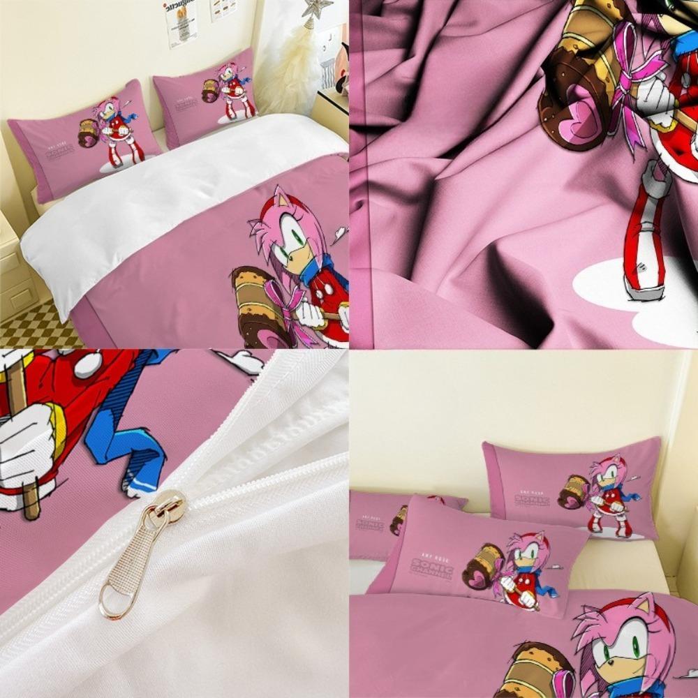 Hedgehog Boy Duvet Cover pillowcase Bedding Bedroom Decoration Children Gift adult Single Double bed Large SizeZip Duvet Cover