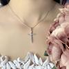 Серебряный крестик с топазом 0.4ct (2053538)