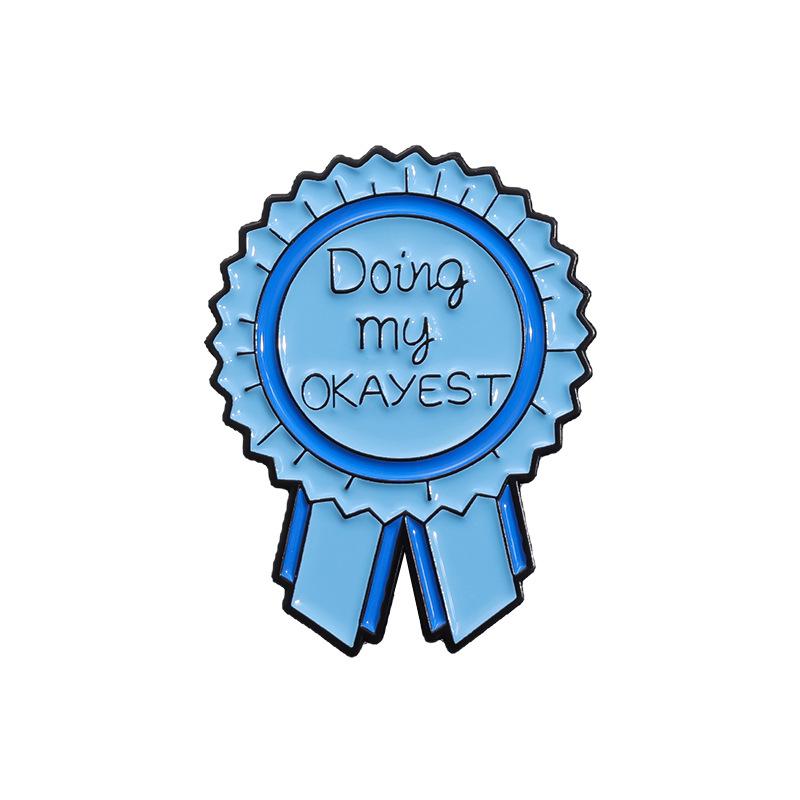 

Сплав Модный Геометрический Значок Мультяшная Мотивационная Брошь Регулируемая Застежка Для Модного Стиля И QHXZ1634