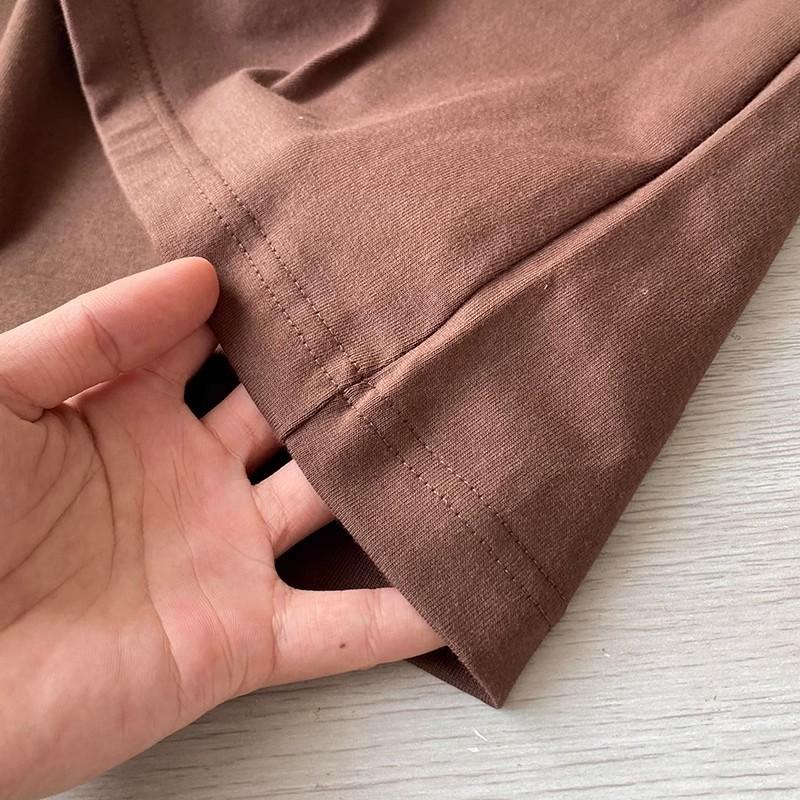 Men's Short Sleeved T-shirt Made 100% Pure Cotton  Summer Heavyweight Loose Oversized Top  Fashionable Round Neck Half Sleeved Casual T-shirt