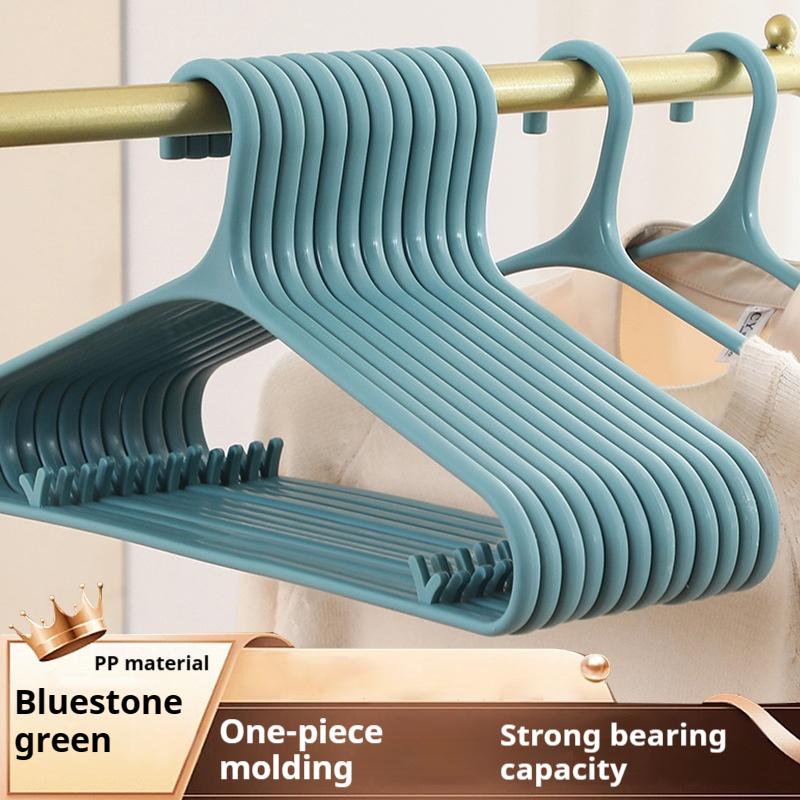 Thick Non-trace Plastic Coat Hanger Solid Clothes Hanging Wholesale High-light Clothing Store Household Non-slip Clothes Brace