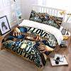 Blues Guitar Art Decor Set Soft Skin-Friendly Bedding Set Includes 1 Duvet Cover And 2 Pillowcase Gift