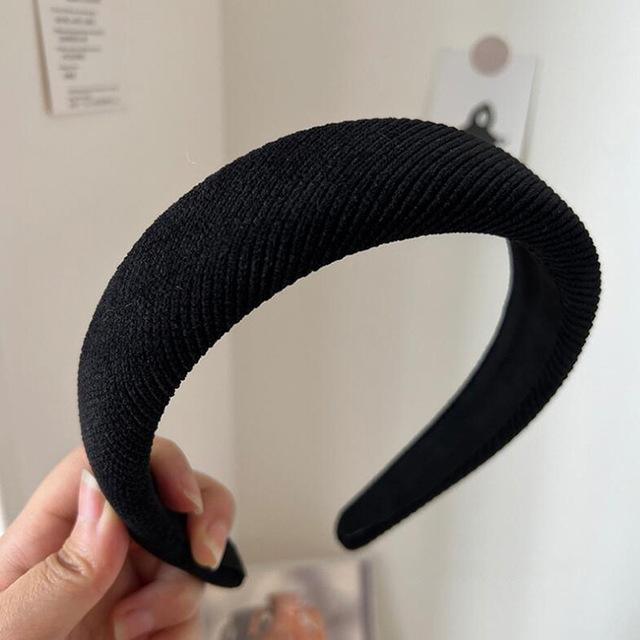New Fashion Hair Hoop Hair Bands for Women Girls Solid Color Twilled Headbands Designer Wide Hairband Hair Accessories Headwear