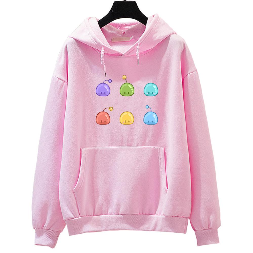 Stardew Valley Slime Print Clothing Cute/kawaii Graphic Hoodies FeUnisex/Unisex Autumn Long Sleeve Sweatshirts Soft Fleece Pullovers