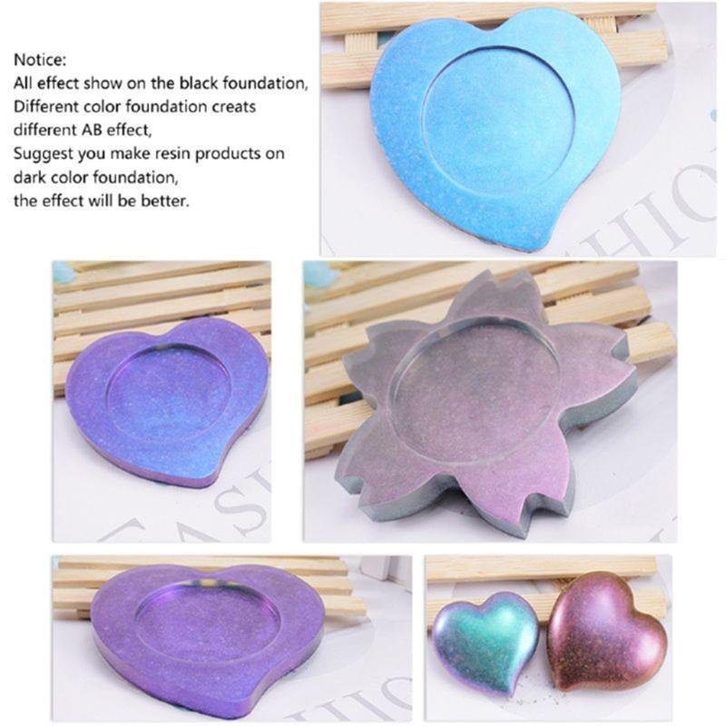 4 Box Chameleon 4 Color Intense Colorshift Pigments Powder for Resin Crafts Tumblers Powder Pigment for Paint Crafts