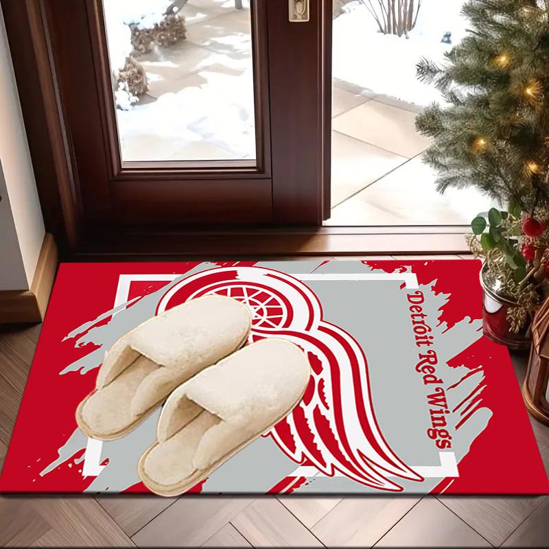 Vintage Detroit Wings Logo Area Rug Suitable for Indoor And Outdoor,Carpets for Kitchens, Homes, Offices, Living Rooms,Home Decor,Christmas Gift