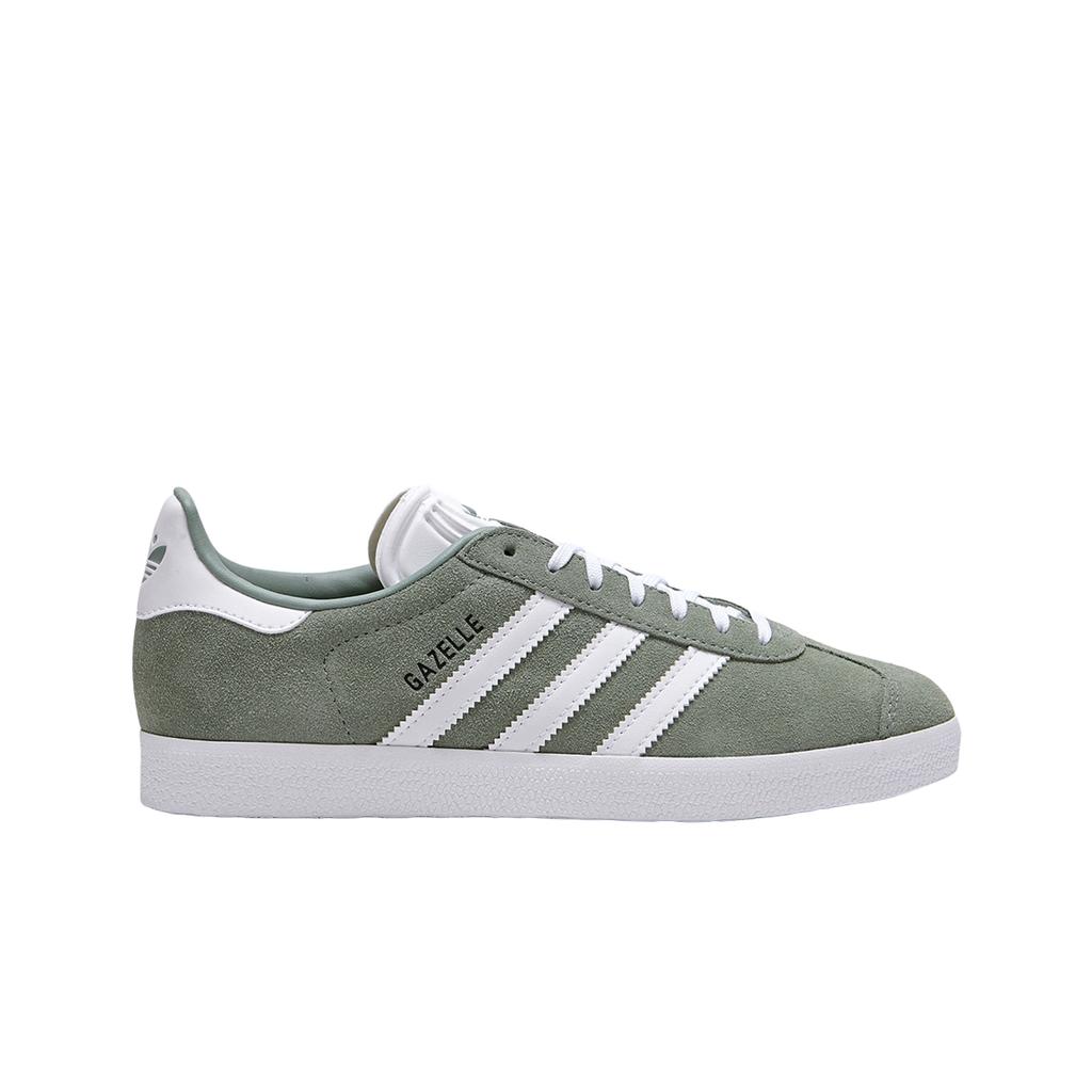 (w) Adidas Gazelle Silver Green White