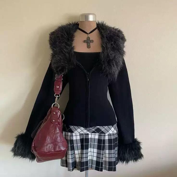 VAYLA Herbst Winter Langarm Mode Damen Cardigan Pullover Gestrickter Mantel Kurz Lässig Einreihig Koreanisch Schlank Weibliches Oberteil