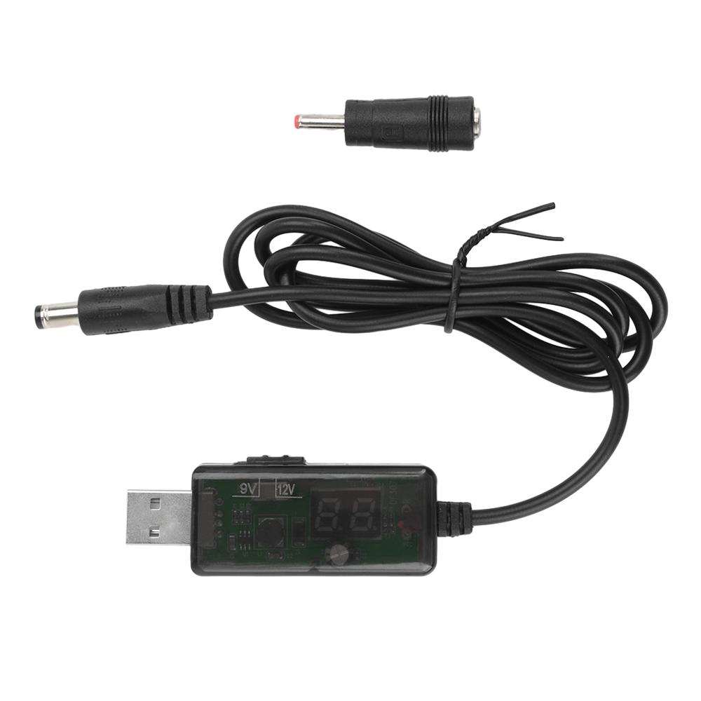 

USB DC 5V To 12V 9V Power Cable USB To DC Jack Adapter Wire Usb Boost Power Cord Plug Wire For Router 2.1x5.5mm Via Powerbank
