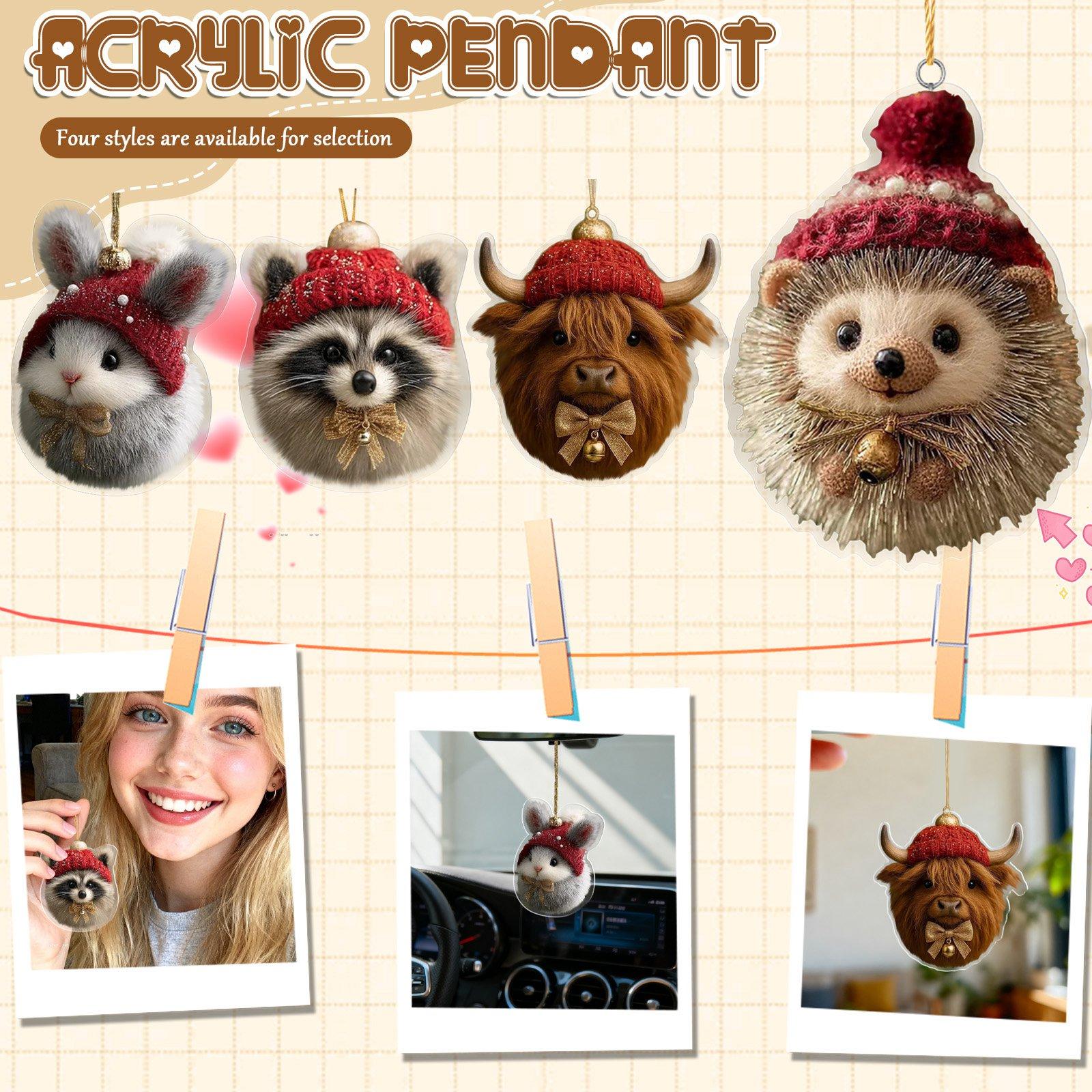 

Cute Animal Pendants For Christmas, Acrylic Hanging Ornaments, Interesting Decorative Pendants, Holiday Gifts One Size белый