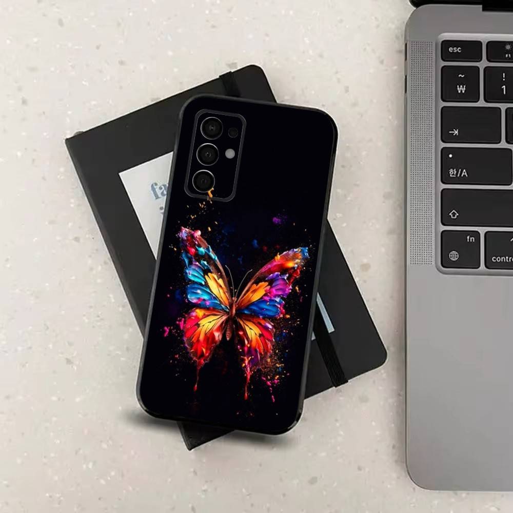 Colorful Art Animals Phone Case For Samsung Galaxy A13,A21s,A22,A31,A32,A52,A53,A71,A80,Soft Black Shell