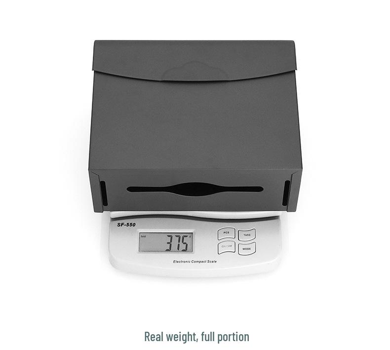 Punch-Free Space Aluminum Wall-Mounted Tissue Box Holder for Bathroom or Kitchen