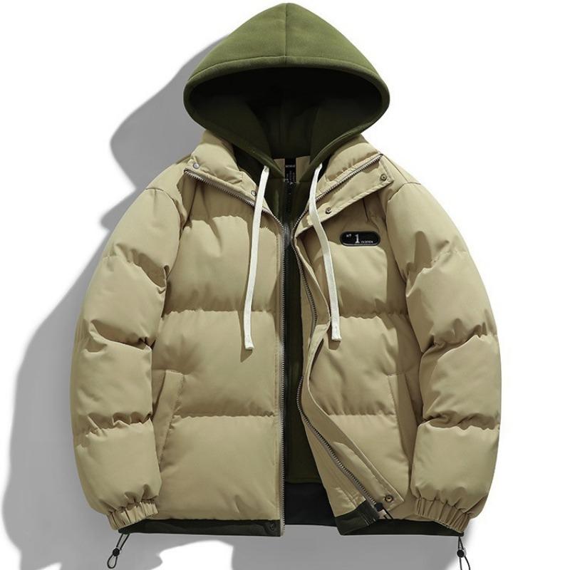 Männer Mit Kapuze Dicken Warmen Bunten Mantel Winter Jacke Herren Streetwear Hip Hop Parka Schwarze Kleidung Puffer Jacken