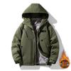 Fleece verdickt Herbst und Winter Herrenjacke Herren Kapuzenjacke Große Größe Hochwertige Jacke Herren