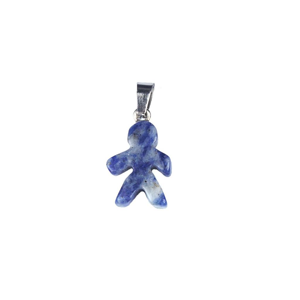 1Pcs Small Pendant Natural Stone Men-Shaped Pendant For Jewelry Making DIY Earrings Necklace Bracelet Accessory