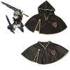 Black Asta Clover Outfit Short Cape Cosplay Costume Unisex Halloween Party Gift