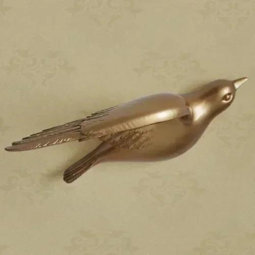1 Pcs 3D Wall Sticker Ornament Art European Resin Birds Wall Hanging Crafts Decoration Home Livingroom Sofa Beautiful Simple
