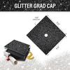 Graduation Cap Decorations Glitter Gold Cap Paper Self Adhesive Stickers for Graduation Cap Topper Diy Mortarboard Bachelors Hat