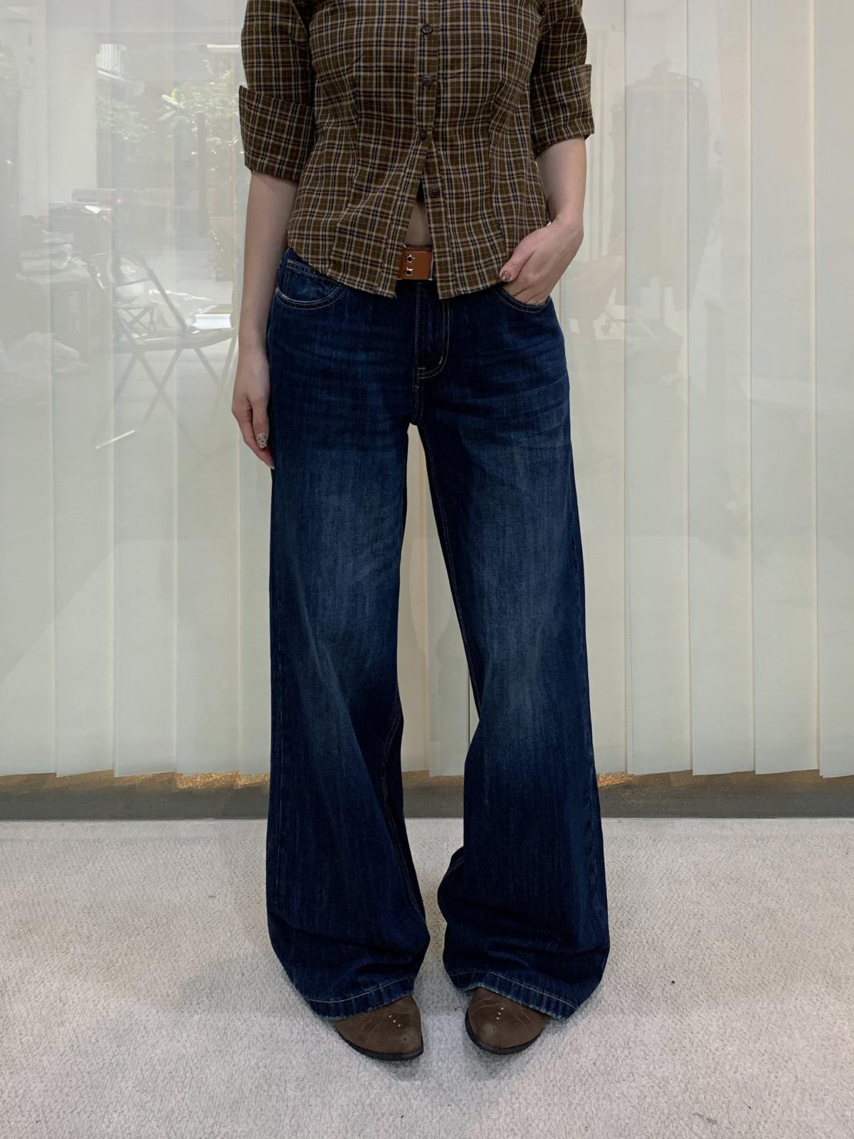 See 3L Women s American Retro Low-Rise Washable Straight Leg Jeans - Versatile, Loose, Slimming Fit, 110. Medium