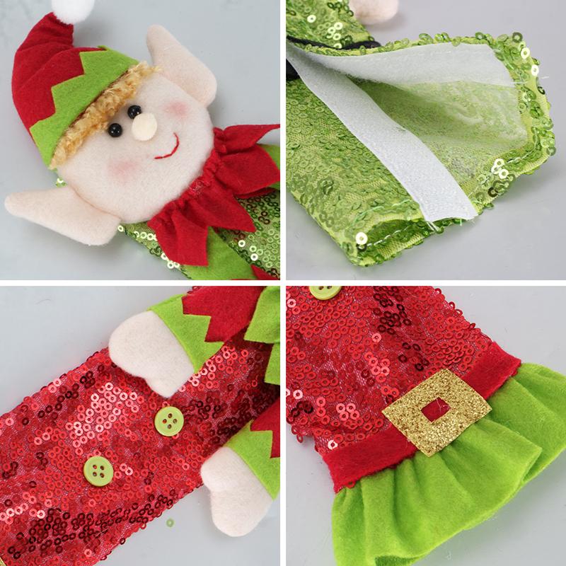 New 2/1PC Christmas Refrigerator Handle Cover Cloth Elf Santa Microwave Kitchen Fridge Door Knob Protector Xmas Decorations Home