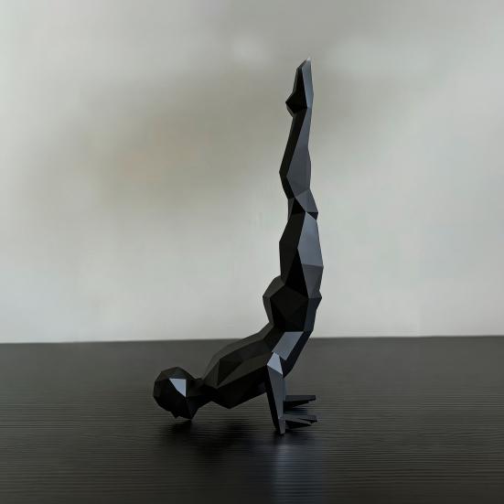 3D Printed Upside Down Rock Climber Figurine, Unique Desktop Art Decor Statue, Home Art Ornament, Gift for Climbing Yoga Lovers
