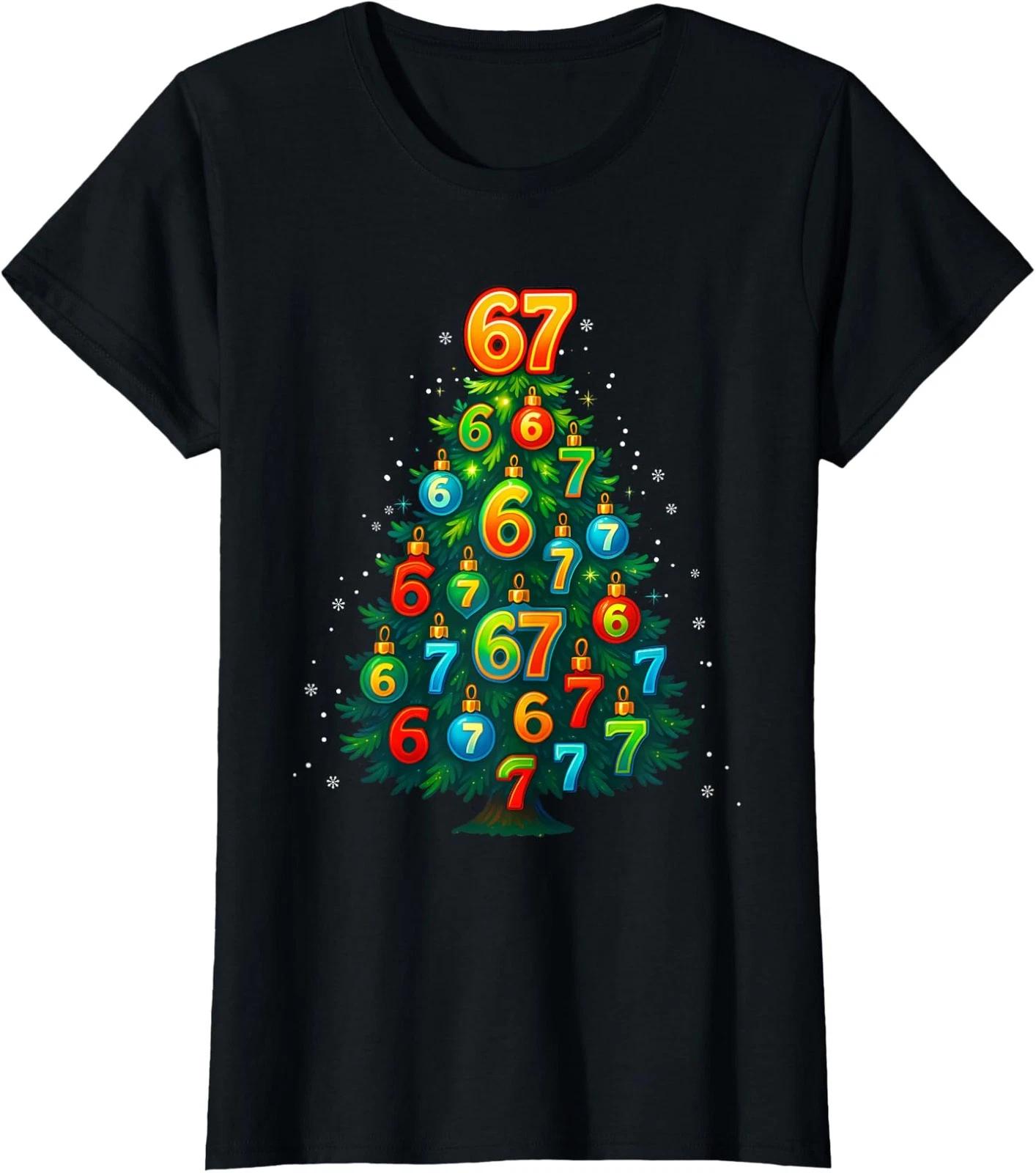 Retro 67 Meme Funny Six Seven Meme 6 7 Meme Fun Ladies  V-Neck Tshirt 3XL