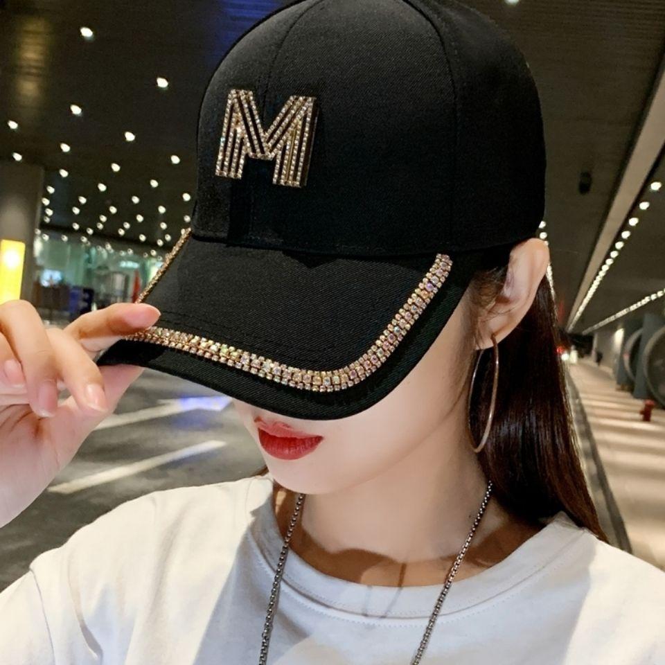 

Женская блестящая бейсболка с буквой M, женские модные кепки со стразами, шляпы Snapback в стиле хип-хоп, черный, белый цвет Adjustable&56-58cm белый