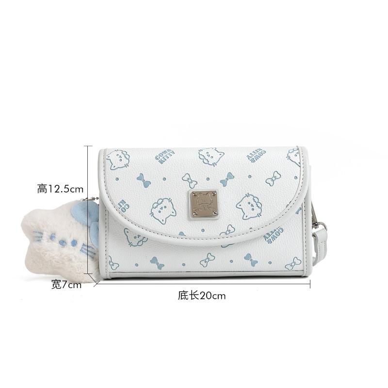 

Pink girl mobile phone bag, new shoulder messenger women s bag, fashionable and versatile, simple and unique style