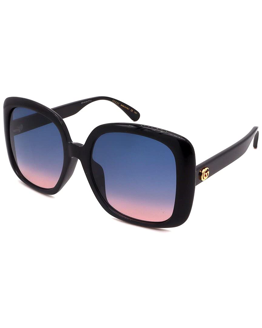 

Gucci Asian GG0714SA Blue Gradient Women s Sunglasses, Fit, 002, Black,