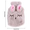 Winter Hot Water Bottle Reusable Hand Warmer Stress Pain Relief Detachable Plush Soft Cozy Cover Cute Fleeced Hand Warmer