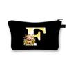 Letter printing primary school students stationery zipper pencil bag change bag multi-functional cosmetic bag storage bag