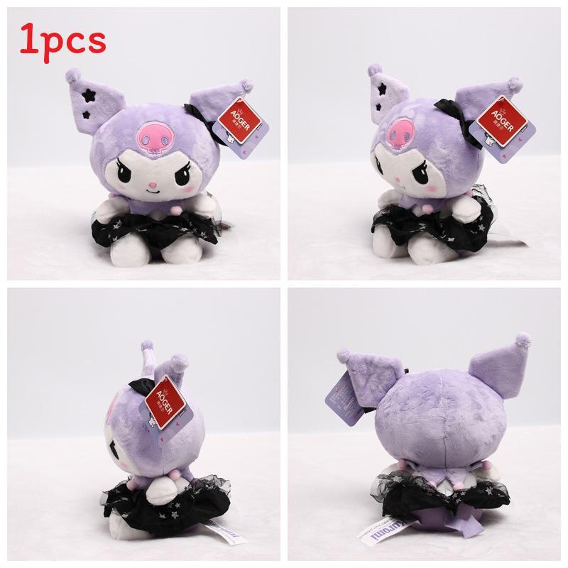 Очаровательная плюшевая игрушка Sanrio Kuromi, ультрамягкая, современный дизайн, 20 см, коллекционный подарок Kuromi