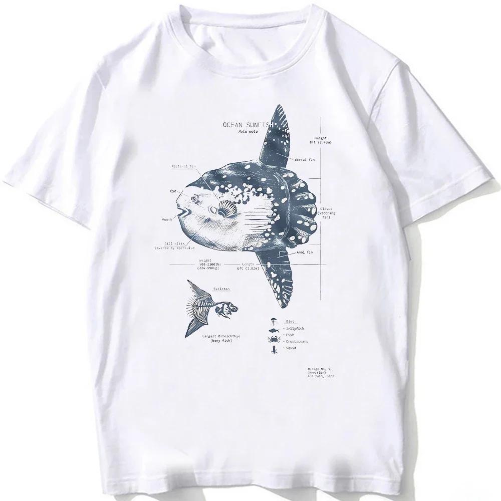 Dive To The Depths Of The Ocean with Whale Shark Art TShirt Unisex Men Great White Shark Anatomy T-Shirt Hip Hop Boy Casual Tees