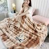 Tuscan Autumn Winter Warmth Blanket Thickened Keep Warm Flannel Sofa Blankets Soft Comfortable Bubble Fleece Nap Shawl Blanket