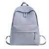 Large Capacity Simple Solid Color Backpack for Junior & High School Girls - New Korean Style, Versatile for College Students