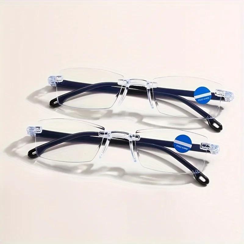 6pcs Blue Lightweight Blocking Reading Eyeglasses for Male  Female Anti-Fatigue Computer Eyewear with + 1 . 00 to+250DiopterStrength