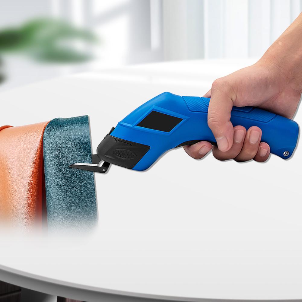 Cordless Electric Scissors Fabric Cutting Machine USB Rechargeable Cloth Cutting Machine Doubl Blade Cloth Cutter Sewing Shear