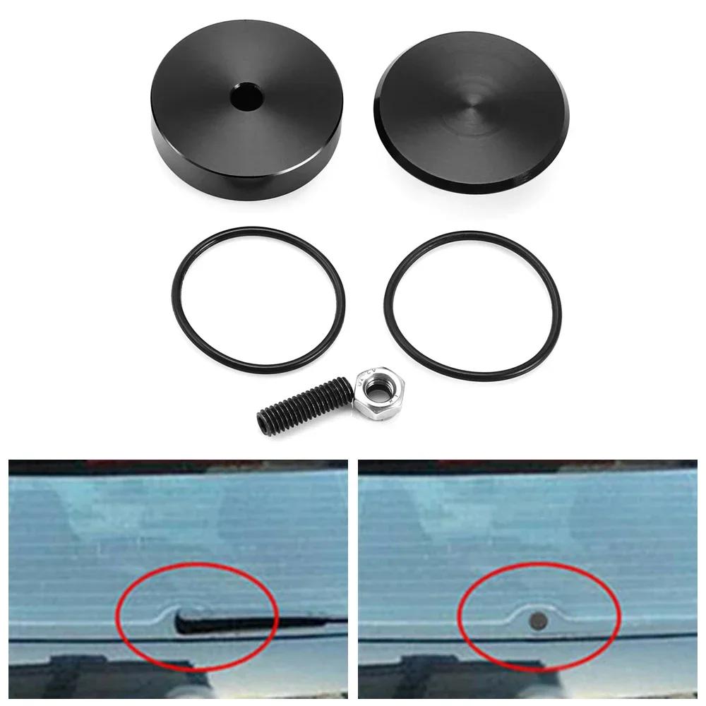 1 Set Aluminum Car Rear Wiper Delete Kit Plug Cap Universal Car Accessories